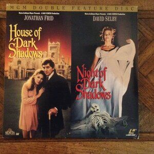 TESTED, WORKING 1993 Laserdiscs House of Dark Shadows & Night of Dark Shadows